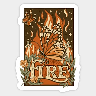 Butterfire Sticker